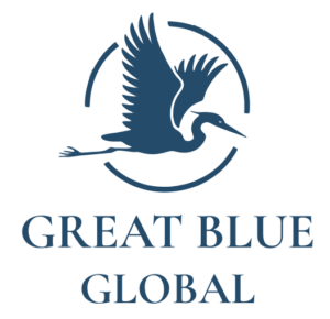 great blue global logo transparent vector